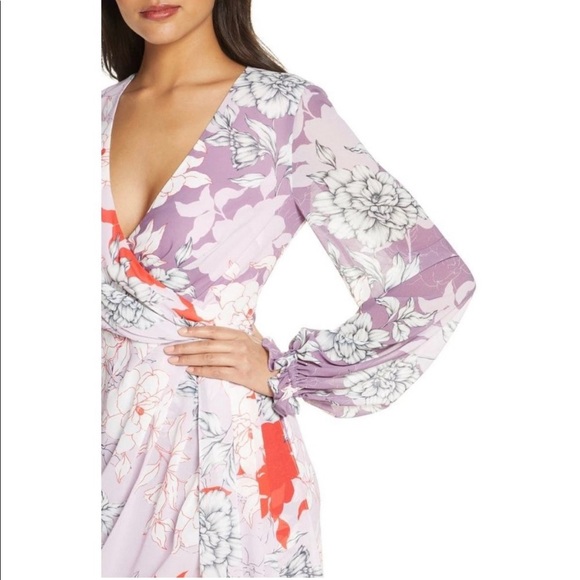 BELLE BADGLEY MISCHKA Renee Combo Printed Floral Cocktail Dress. NWT! - Picture 3 of 8
